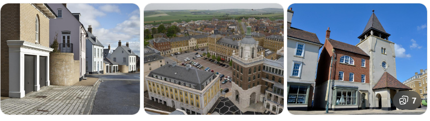 Human-scale mixed-use neighbourhood design in Poundbury Dorset