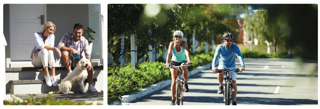 Jindee's wider tree lined streets and pathways 