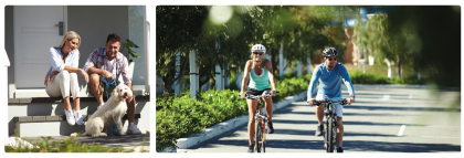 Jindee's wider tree lined streets and pathways